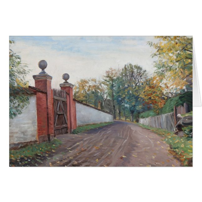 Albert Gottschalk - An Old Garden Gate, Kogegaard (Front Horizontal)