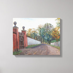 Albert Gottschalk - An Old Garden Gate, Kogegaard Canvas Print