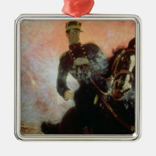 Albert I  King of Belgians in the First World Metal Ornament