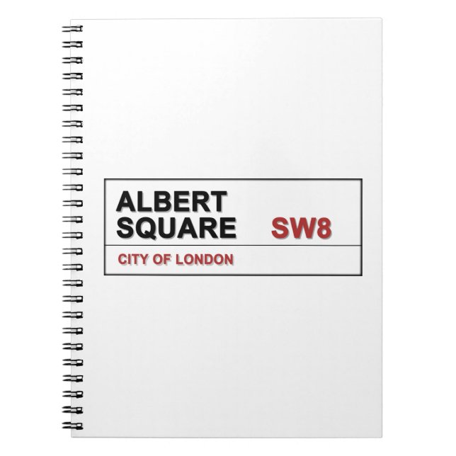 Albert Square London England Notebook (Front)