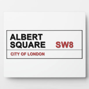 Albert Square London England Plaque