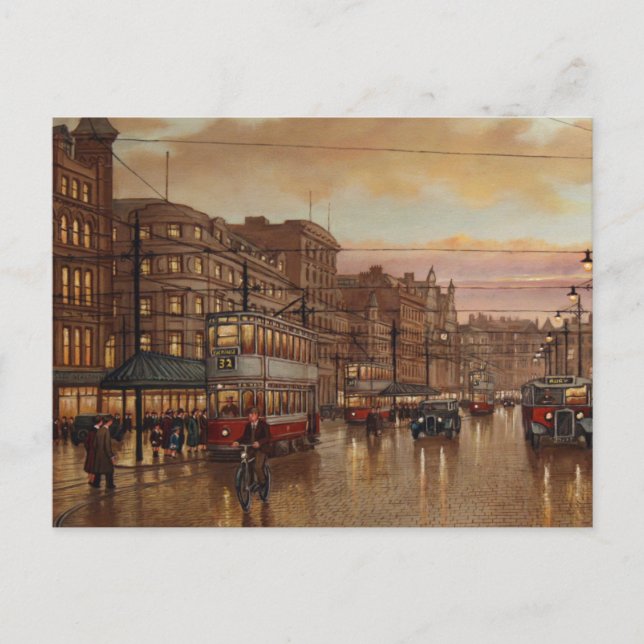 Albert Square Manchester STEVEN SCHOLES Postcard (Front)