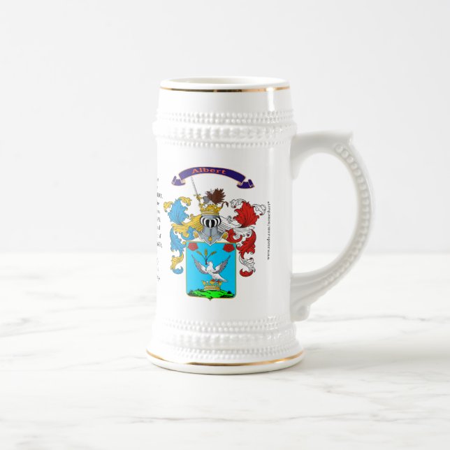 Albert, the Origin, Meaning and the Crest  Stein (Right)