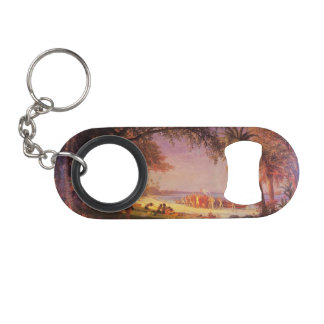 Alberta Bierstadt, The Landing of Columbus Keychain Bottle Opener