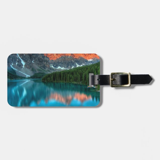 Alberta Canada Lake Louise Summer Adventure Luggage Tag (Front Horizontal)