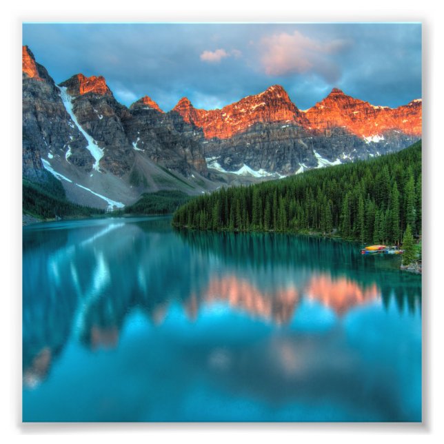 Alberta Canada Lake Louise Summer Adventure Photo Print (Front)