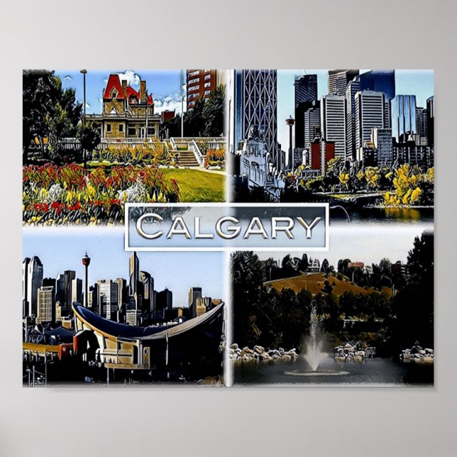 Alberta - Canada - Mosaic - Poster (Front)