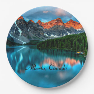 Alberta, Canada Paper Plate