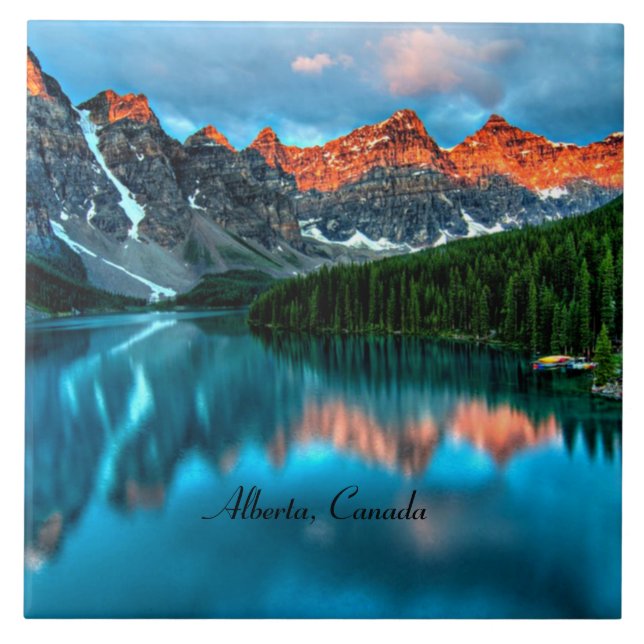 Alberta Canada Picturesque Photograph Tile (Front)