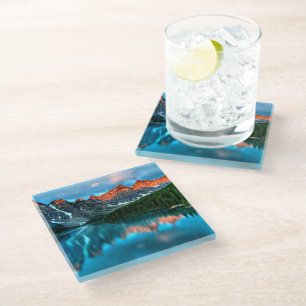 Alberta, Canada scenic photograph Glass Coaster