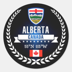 Alberta Classic Round Sticker