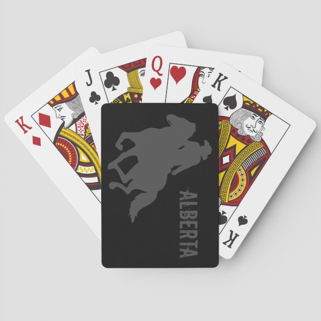 Alberta Cowboy Playing Cards (Back)