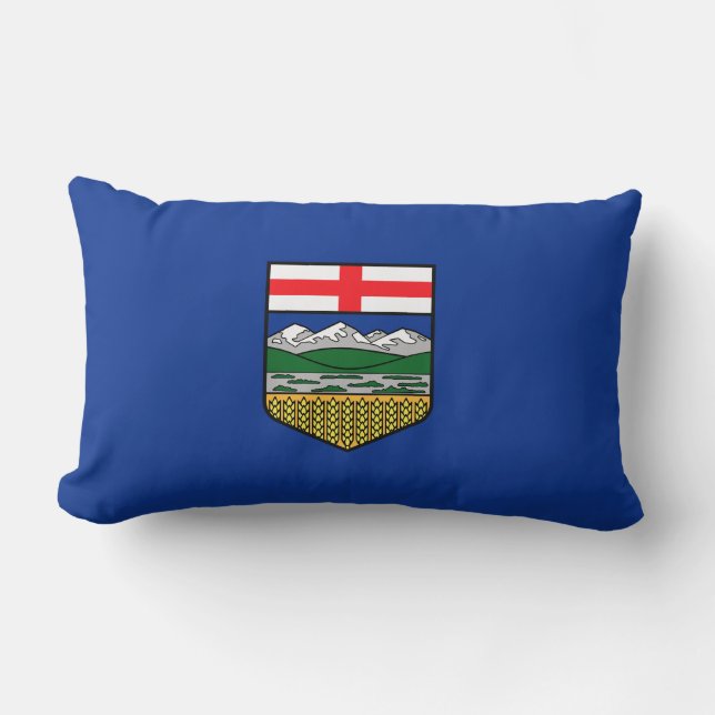 Alberta Flag Canada province symbol Lumbar Pillow (Front)