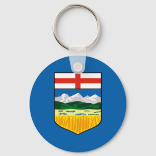 Alberta flag keychain