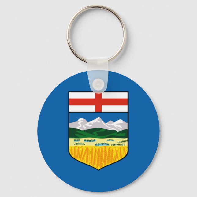 Alberta flag keychain (Front)