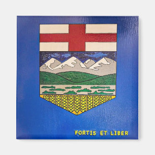 Alberta painted flag  magnet