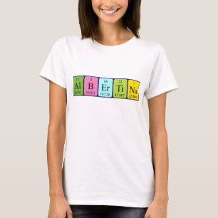Albertina periodic table name shirt