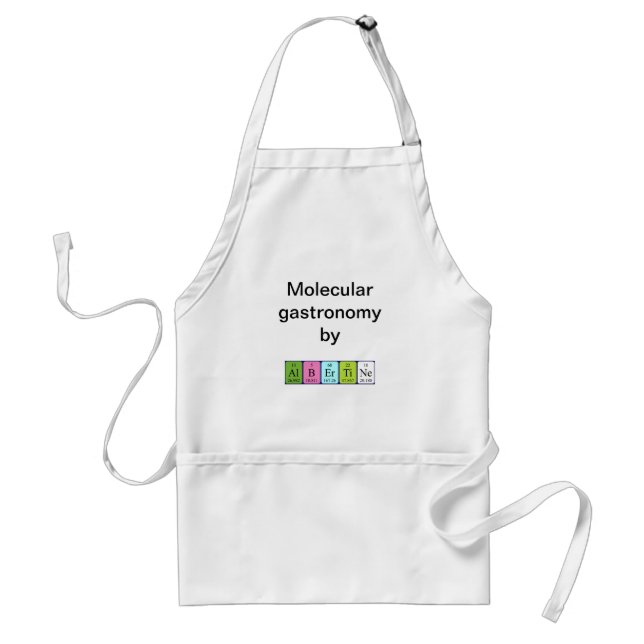 Albertine periodic table name apron (Front)