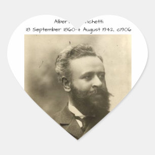 Alberto Franchetti c1906 Heart Sticker