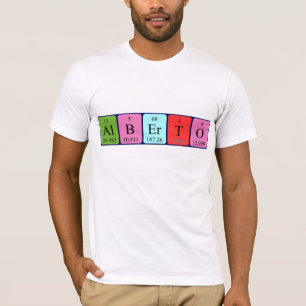 Alberto periodic table name shirt