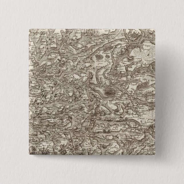 Albi 2 Inch Square Button (Front)