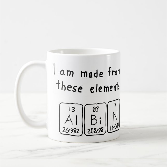 Albin periodic table name mug (Left)
