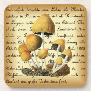 Albin Schmalfuß ~ Glimmertintling-1~ Mushrooms ~   Coaster
