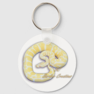 Albino Ball Python Keychain