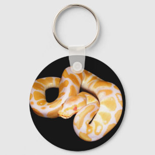 Albino Ball Python Keychain