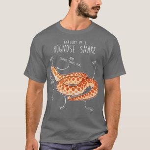 Albino Hognose Snake Anatomy T-Shirt