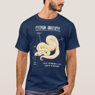 Albino Python anatomy T-Shirt
