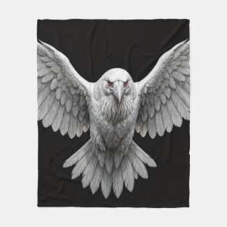 Albino Raven Fleece Blanket 50x60 — Gothic