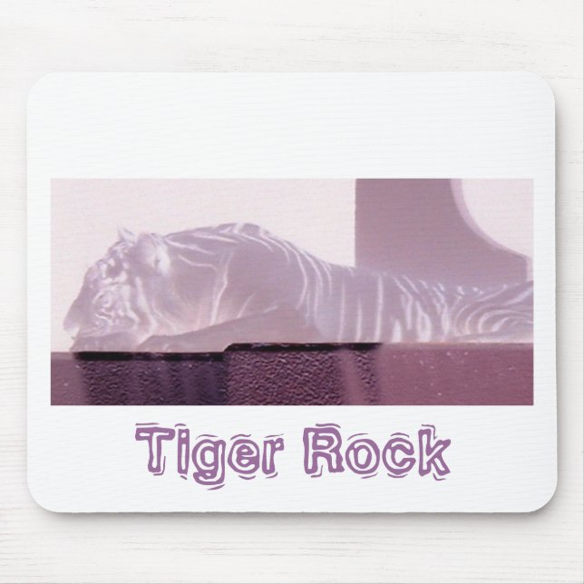 Albino Tiger Mouse Pad (Front)