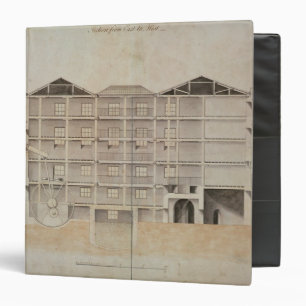 Albion Mill, section from east to west Binder