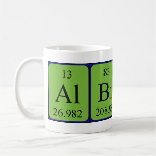 Albion périodique nom de table mug