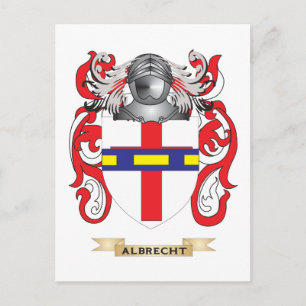 Albrecht Coat of Arms (Family Crest) Postcard