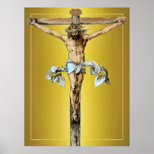 Albrecht Dürer 1505 Christ on the Cross Postcard Poster