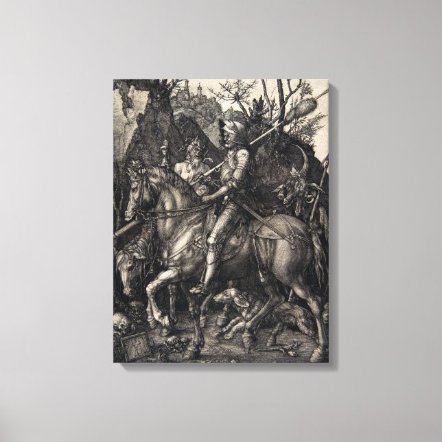 Albrecht Dürer Knight, Death and the Devil Canvas Print (Front)
