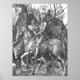 Albrecht Durer Knight Death and the Devil Poster