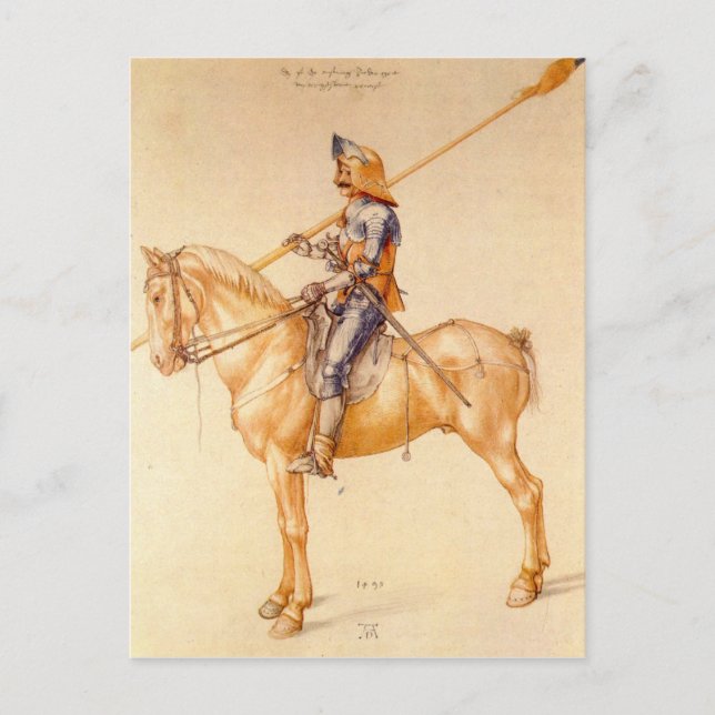 Albrecht Durer - Rider in the armour Postcard (Front)