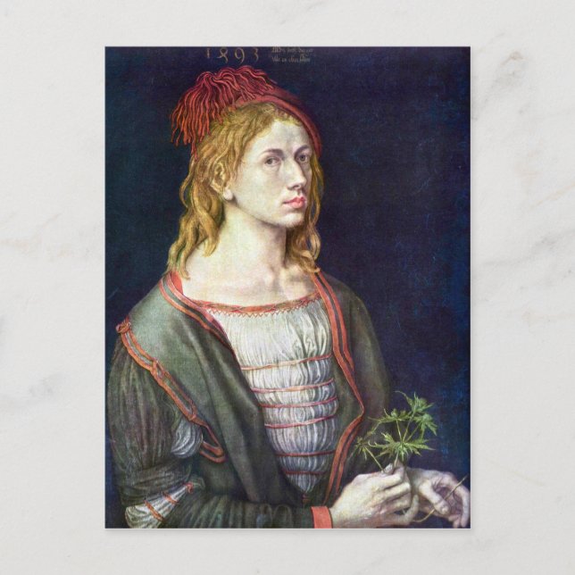 Albrecht Durer - Self Portrait 3 Postcard (Front)