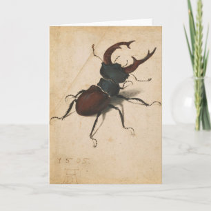 Albrecht Durer Stag Beetle Renaissance Vintage Art Card