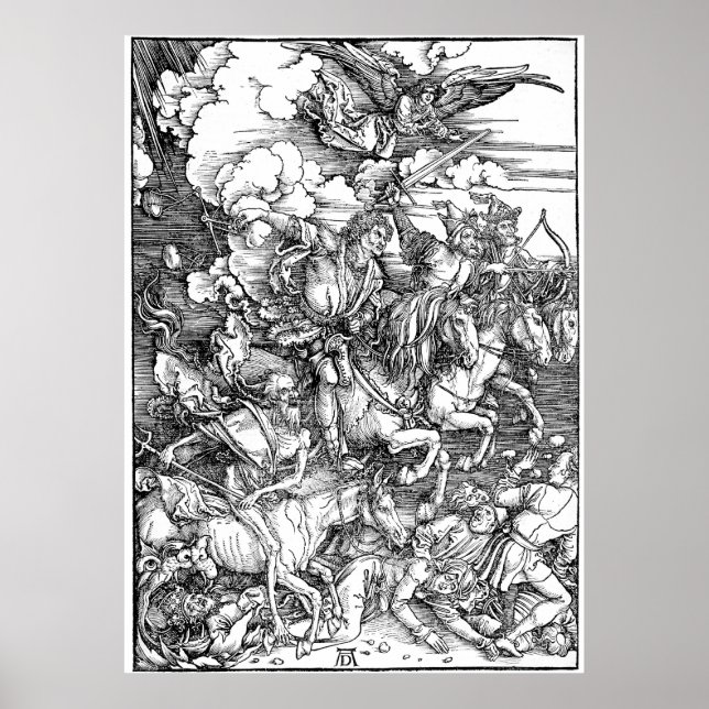 Albrecht Durer The Four Horsemen of the Apocalypse Poster (Front)