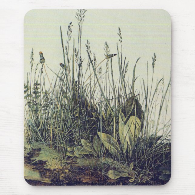 Albrecht Durer - The large piece of grass Mouse Pad (Front)
