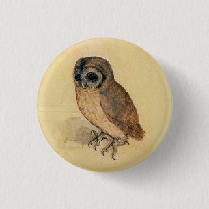Albrecht Durer The Little Owl 1 Inch Round Button