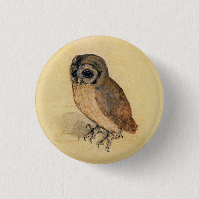 Albrecht Durer The Little Owl 1 Inch Round Button (Front)