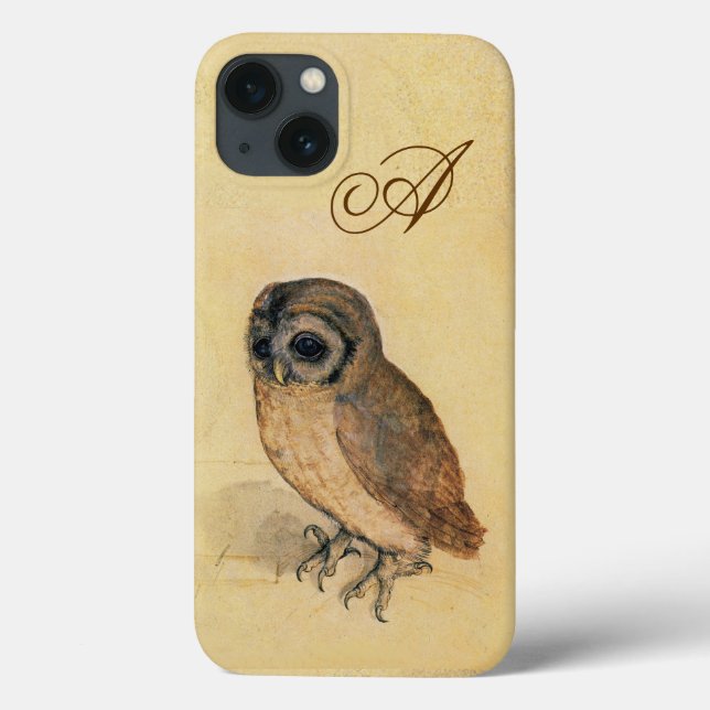 Albrecht Durer The Little Owl Monogram Case-Mate iPhone Case (Back)