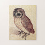 Albrecht Durer The Little Owl Puzzle<br><div class="desc">Albrecht Durer The Little Owl puzzle. Painting on paper from 1506. One of the most famous owl painting in Western art, Northern Renaissance artist Albrecht Durer’s The Little Owl features a cut little owl staring off into the distance on a soft gouache background. A great gift for fans of Albrecht...</div>