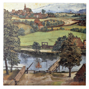 Albrecht Durer, The Trefileria on Peignitz, Tile