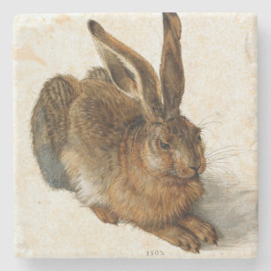 ALBRECHT DÜRER - Young hare 1502 Stone Coaster